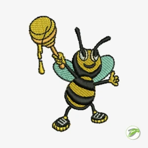 Honey Bee Digital Embroidery Design