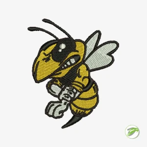 Hornet Mascot Digital Embroidery Design