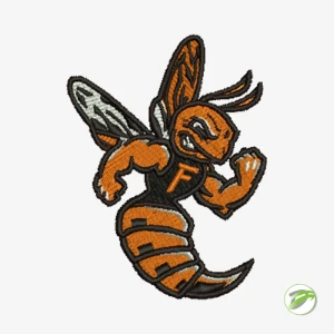 Hornet Logo Digital Embroidery Design