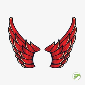 Red Wings Vector Design