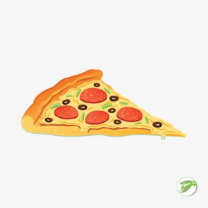 Pizza Slice Freebie Vector Design