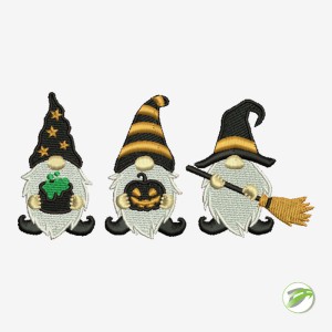 Halloween Gnomes Digital Embroidery Design