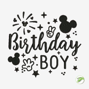 Birthday Boy Digital Embroidery Design