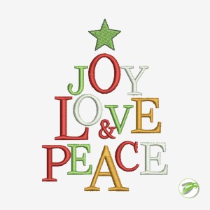 Christmas Peace Digital Embroidery Design