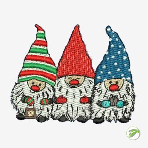 Christmas Gnomes Digital Embroidery Design