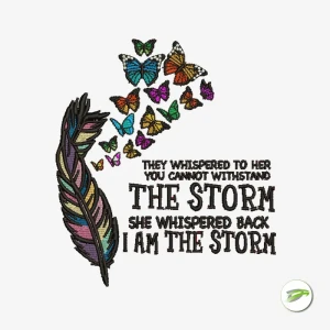 The Storm Butterflies Digital Embroidery Design