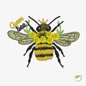 Queen Bee Digital Embroidery Design