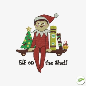 Elf On The Shelf Digital Embroidery Design