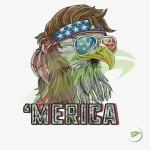 Merica Eagle Digital Embroidery Design