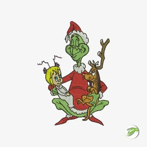 Grinch And Cindy Digital Embroidery Design