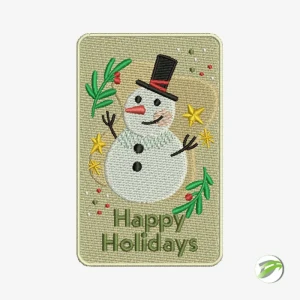 Christmas Happy Holidays Digital Embroidery Design
