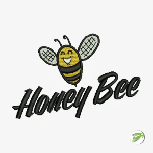 Happy Honey Bee Freebie Digital Embroidery Design