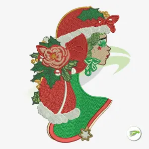 Christmas Girl Embroidery design